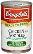 Campbell's Red & White Low Sodium Chicken with Noodles, 10.75-Ounce Cans (Pack of 12)