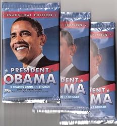 President Barack Obama Trading Cards Topps Three Sealed Packs