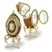 Bronze Enameled Photo Frame Cameo Musical Goose Egg