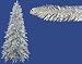 4.5' Pre-Lit Slim Silver Tinsel Ashley Spruce Christmas Tree - Clear Lights