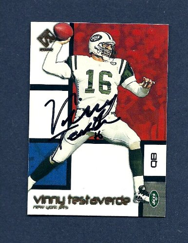 Vinny Testaverde Autographed Signed New York Jets 2002 Private Stock Card #69 NR-MT - COA - Guaranteed Authentic at Amazon.com