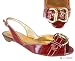DOUBLE BUCKLE SLINGBACK KITTEN HEEL