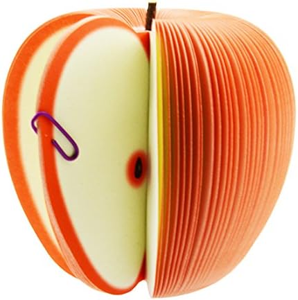 Padmall Creative and Cute 3D Fruit Desk Paper Scratch Pads , Memo Pad , Paper Notes , Mini Notepad, Note Pads , As School Gift for Students, 150 Pages Each ,2 Pcs, Red Apple