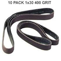 1x30 - 400 Grit 10 Pack - Silicon Carbide Sanding Belts
