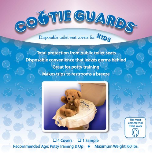 Cootie Guards (4) Pack - Disposable Toilet Seat Covers For Kids