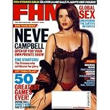 FHM Magazine January 2004 Neve Campbell Cover and Sexy Mercedes Mcnab Harmony on Buffy the Vampire Slayer and Angel Photo Pictorial