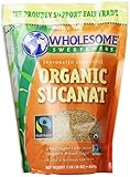 Wholesome Sweeteners Fair Trade Organic Sucanat (Brown Sugar), 16-Ounce Pouches (Pack of 12)