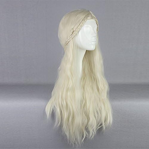 Amoi Wigs Fluffy Cosplay Wigs For Game Of Thrones Daenerys Targaryen Long Blonde