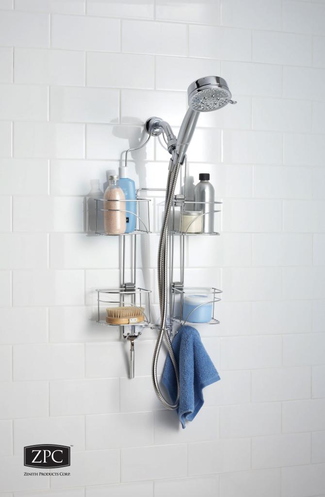 Zenna Home 7446SS, Expandable OvertheShowerhead Caddy