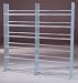 12 Shelf Sand Blasted Glass DVD Rack