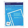 Rip-Proof 3-Hole Punched Ruled Filler Paper, 8-1/2"x11", White, 100/Pack AVE20122