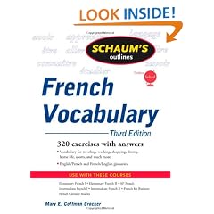 Schaum's Outline of French Vocabulary, 3ed (Schaum's Outline Series)