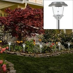 Daintily Color-Changing Solar Path Light 10-pack Bronze Finish