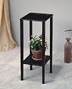 Contemporary Cappuccino Finish Plant Stand / Side Table