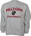 Atlanta Falcons Grey Stacked Helmet Crewneck Sweatshirt - Medium