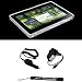 Clear - Smooth Durable Protective TPU Silicone Gel Skin Cover Case with Full Diamond Texture Design for BlackBerry PlayBook 4G Tablet * Includes a Rapid Travel Car Charger and Home Wall Charger.