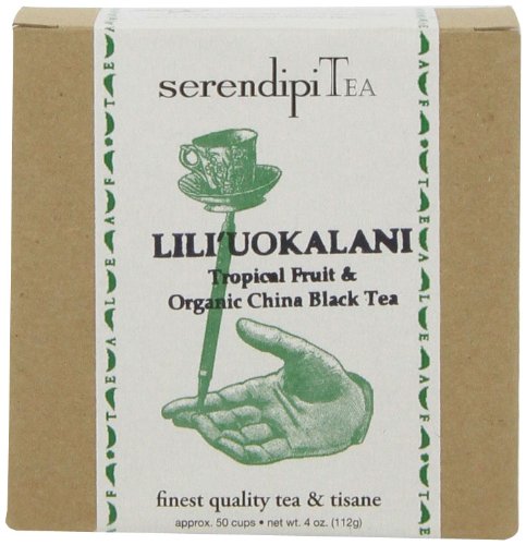 SerendipiTea Lili' Uokalani, Tropical Fruit & Organic China Black Tea, 4 Ounce Box