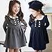 Waboats Winter Girls Long Sleeve Double Breasted Princess Dress
