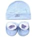 Luvable Friends Cap & Bootie Set in Blue