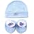 Luvable Friends Cap & Bootie Set in Blue