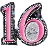 Sweet Sixteen Party Supplies Mylar Balloon Super Shape