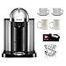 Nespresso VertuoLine GCA1USCHNE Espresso Machine (Chrome) + Nifty 6650 Single Serve Coffee Baskets + Accessory Kit