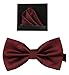 Tieworld Men's Formal Tuxedo Banded Pre-Tied Bow Tie Set
