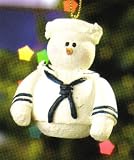 Snowberry Cuties Navy Military Christmas Ornament