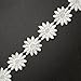 White Cotton Daisy Flower Trim, 1-3/4 Inch by 1 Yard, TR-10914