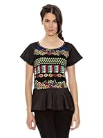 Janis Blusa Volante Inferior (Negro)