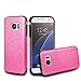 MEKO Galaxy S7 Case, Shiny Sparkle Glitter Bling Case - Built-in Glitter Soft Gel Flexible Firm Rubber Case [Scratch Resistant] for Samsung Galaxy S7- (Pink)