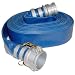Abbott Rubber PVC Discharge Hose Assembly, Blue, 3" Male X Female Cam And Groove, 60 psi Max Pressure, 25' Length, 3" ID