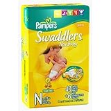 Pampers Swaddlers, Size N, Jumbo Pack, 40 ct