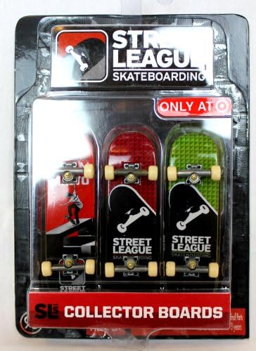 Street League Skateboarding Three Pack (Red, Dark Red &amp; Green Boards)