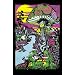 Mushroom (Trippy Land) Flocked Blacklight Poster Print - 24" X 36"