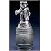 Graduate Teddy Bear Polished English Pewter Bottle Stopper