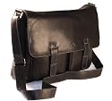 Soft Black leather Satchel / Business bag from Rowallan