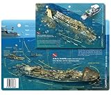 Rhone (Stern) Dive Site in Salt Island, BVI Waterproof 3D Dive Site Card
