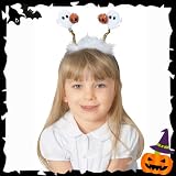 ハロウィン　衣装　子供　フワフワゴースト　カチューシャ　フリーサイズ（大人子供兼用）仮装　ヘアアクセ　802948　Ghost　Boppers