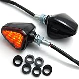 Bullet Amber LED Smoke Turn Signals Light Stalk For Honda CBR 600 CBR600F4i CBR600F3... by Astra Security