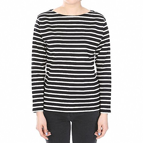 (サンローラン) SAINT LAURENT ストライフ 長袖Tシャツ_BLACK/IVORY 371964 Y2QK2 9787 HIYOKO160525 [並行輸入品]