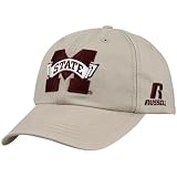 Russell Mississippi State Bulldogs Khaki 2008 Side Line Unstructured Adjustable Hat