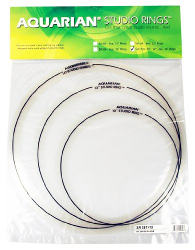 Aquarian Studio RingsTM D&auml;mpfungsringe Set 10 \"Fusion\" 25 cm (10 Zoll), 30 cm  Preisvergleich