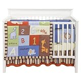 Bacati ABC/123 4 pc Crib Bedding Set