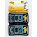 Post-it Message Flags, "Note", Blue, 1-Inch Wide, 50/Dispenser, 2-Dispensers/Pack