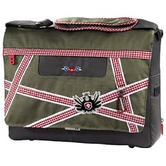 Aha Resi Messenger Notebooktasche bis 44 cm (17,3 Zoll) gr�n/grau