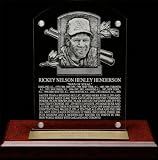Rickey Henderson HOF Plaque Etched Acrylic Desk Top Plaque