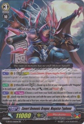Cardfight!! Vanguard TCG - Covert Demonic Dragon, Magatsu Typhoon (G-BT03/015EN) - G Booster Set 3: Sovereign Star Dragon