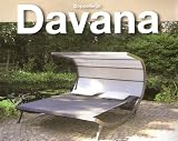 LECO 39220103 Davana Sonnenliege Aluminium, schwarz