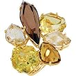 14K Yellow Gold Quartz Ring
